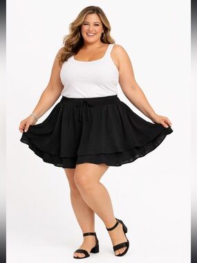 Black Flowy Skirt No Boundaries